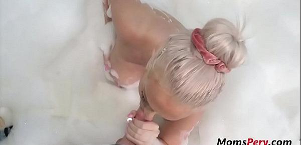  Bubble Bath With Blonde Mother- Brook Page